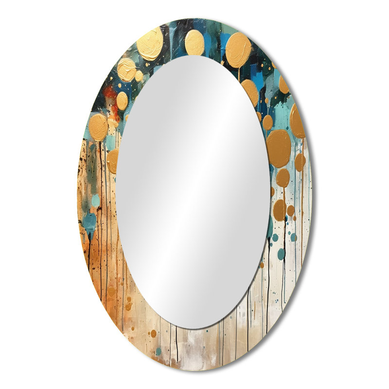 Je prendrais ça sous considération IV - Miroir mural moderne ovale, 36 po x 24 po