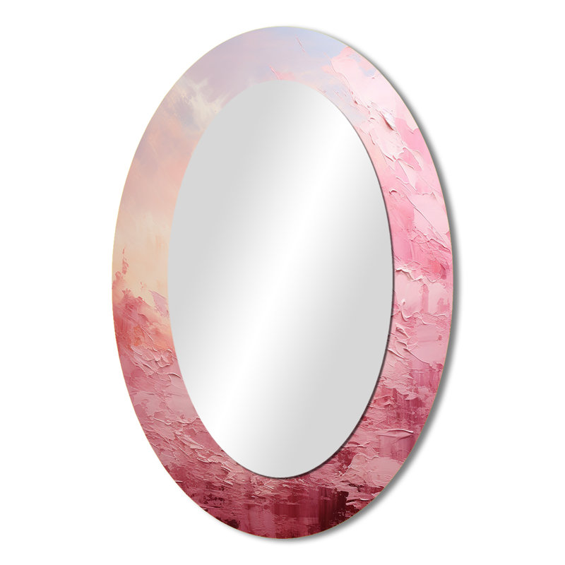 Miroir mural rose - Horizon rose, 36 po x 24 po