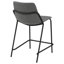 Tabouret de bar moderne et élégant, confortable et à hauteur de comptoir avec repose-pieds, idéal pour les repas et les réceptions.