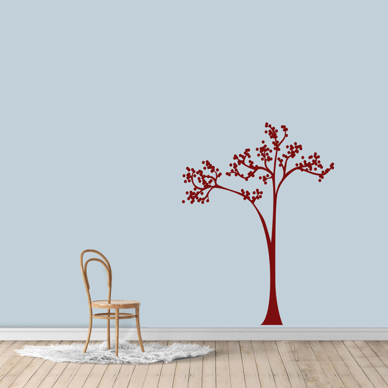 Ferrysburg Non-Wall Damaging Wall Decal, Cranberry
