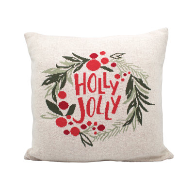 Abstract Cotton Throw Pillow