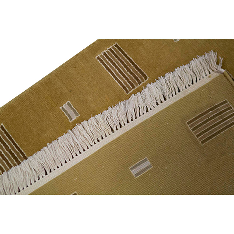 Hand-Knotted High-Quality Gold Area Rug