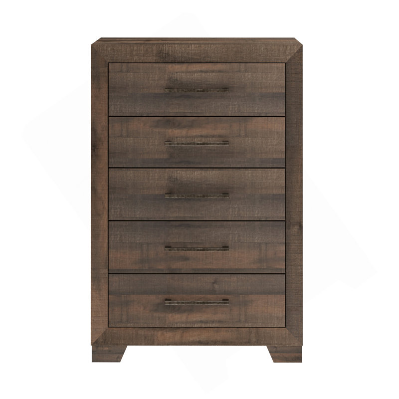 Brown 5-Drawer Chest