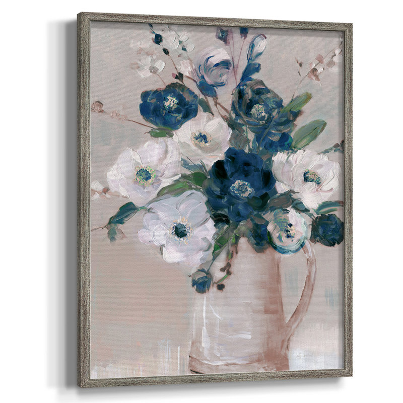 " Couturier II ", No Mat, Walnut Framed Canvas