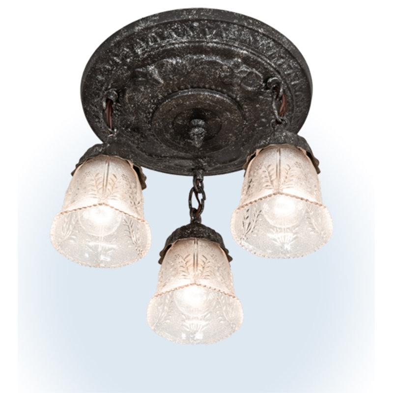 Bulwell Glass Semi Flush Mount