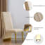 Chaise parsons en velours capitonné Lyalya