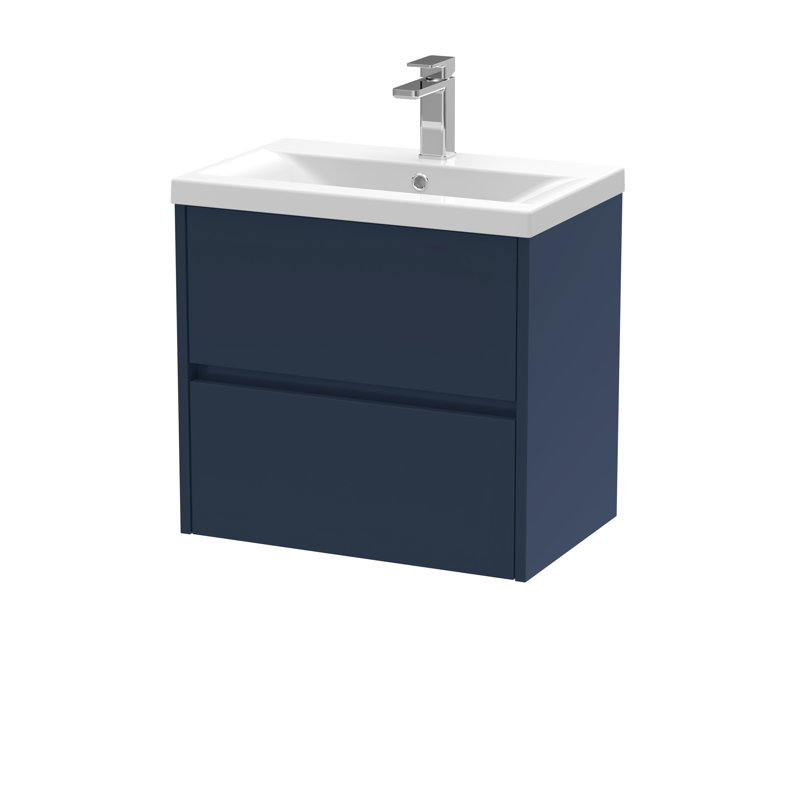 Havana 610mm Single Bathroom Vanity with Drop In Vitreous China Basin