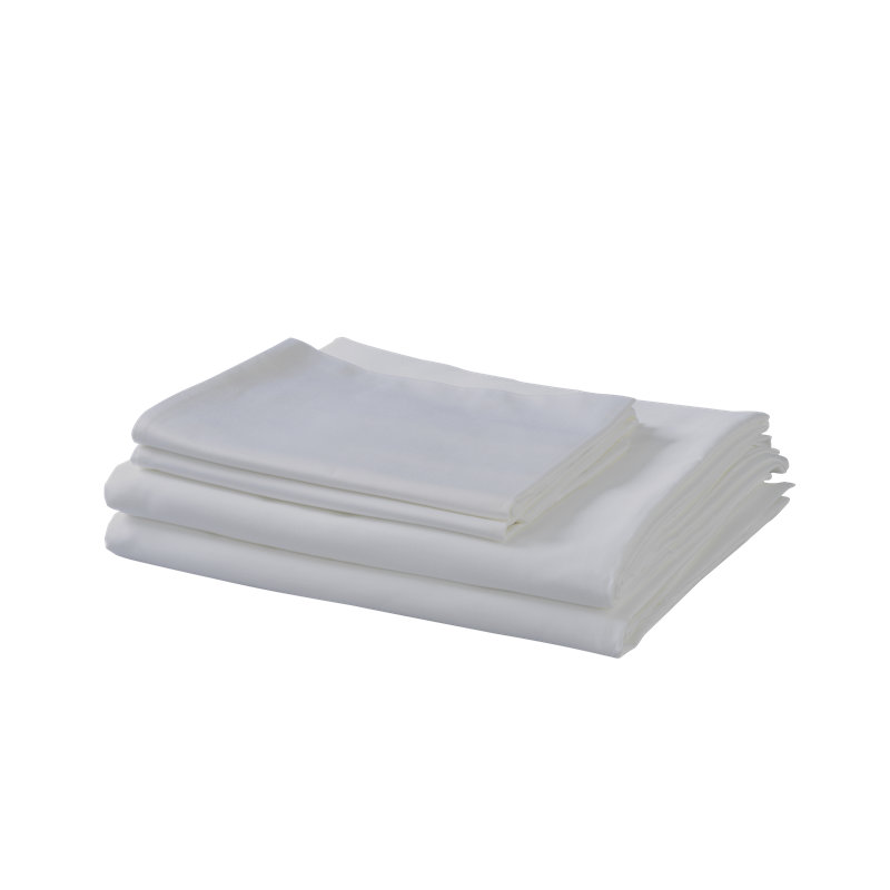 Sateen Standard Sheet Set, Split King Sheet Set+2 Fitted Sheets+2 Pillowcases, Light Gray