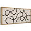 Lignes noires abstraites sur art moderne beige-111695715-100937293