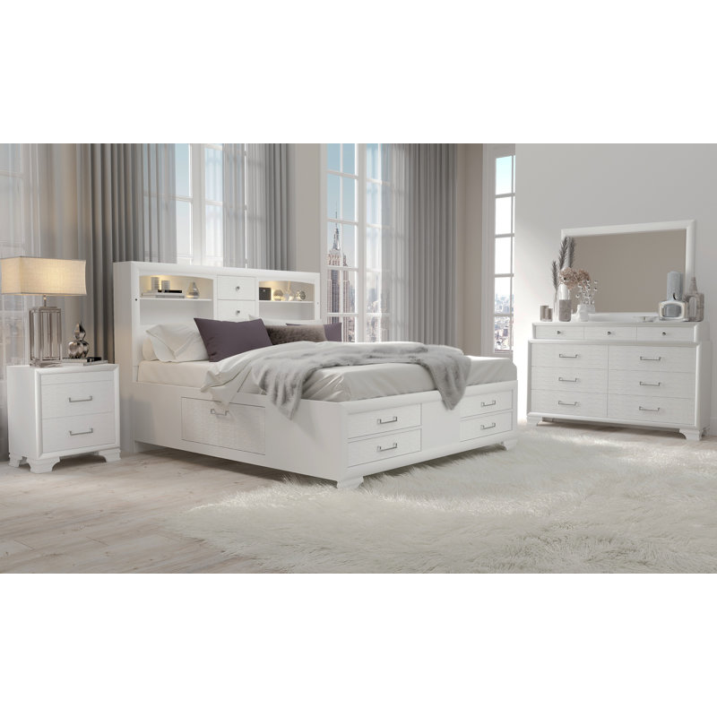 ENSEMBLE DE CHAMBRE COMPLÈTE 5PCS CIVIC WHITE