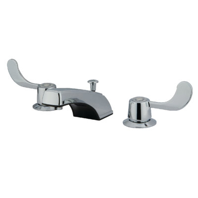 Widespread Bathroom Faucet with Drain Assembly