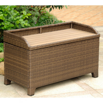 Brade Resin Plastic Storage Bench by Wade Logan