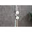 Floor Mounted Tub Faucet In Finish, Single Handle With Shower Headpiece, 360-degree Swiveling Spout, Drip- Ceramic Cartridge, Stainless Steel , Portable Shower,
