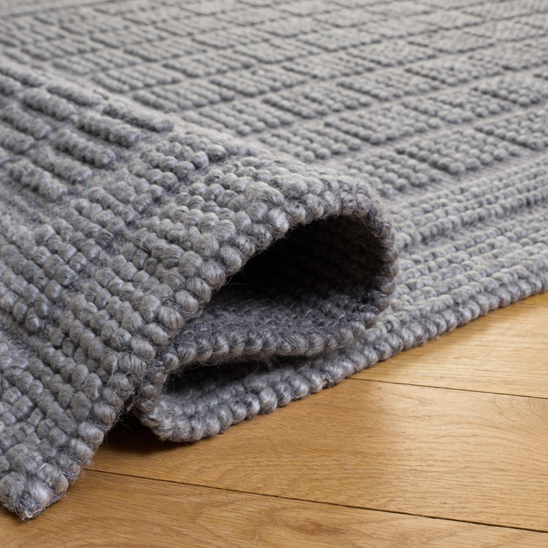 Laine tissée à la main Natura Coton Tapis d'intérieur recyclé P.E.T, Rectangle de 5 pi x 8 pi