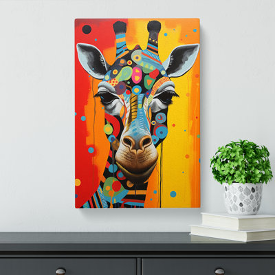 Giraffe Constructivism No.2 - Wrapped Canvas