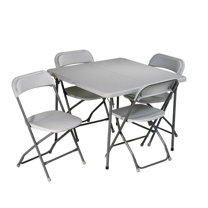 36'' Square Folding Table with 4 Chairs
