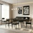 Serena Extendable Metal Base Dining Table