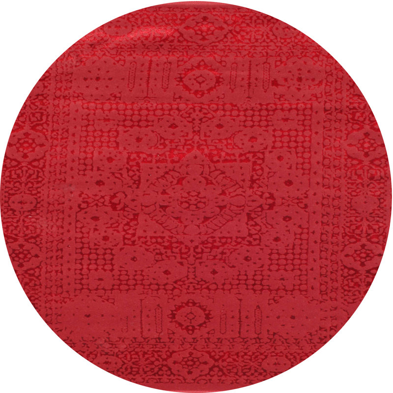 Tapis oriental rouge, Rond 6 pi