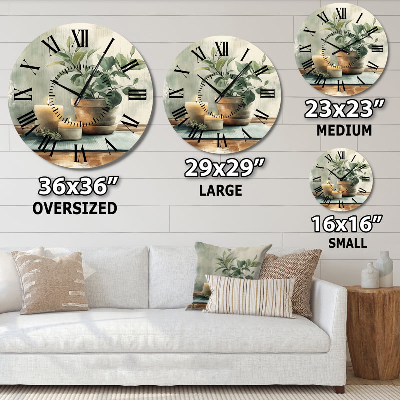 Rituel de repos et de renouveau - Horloge murale, Médium