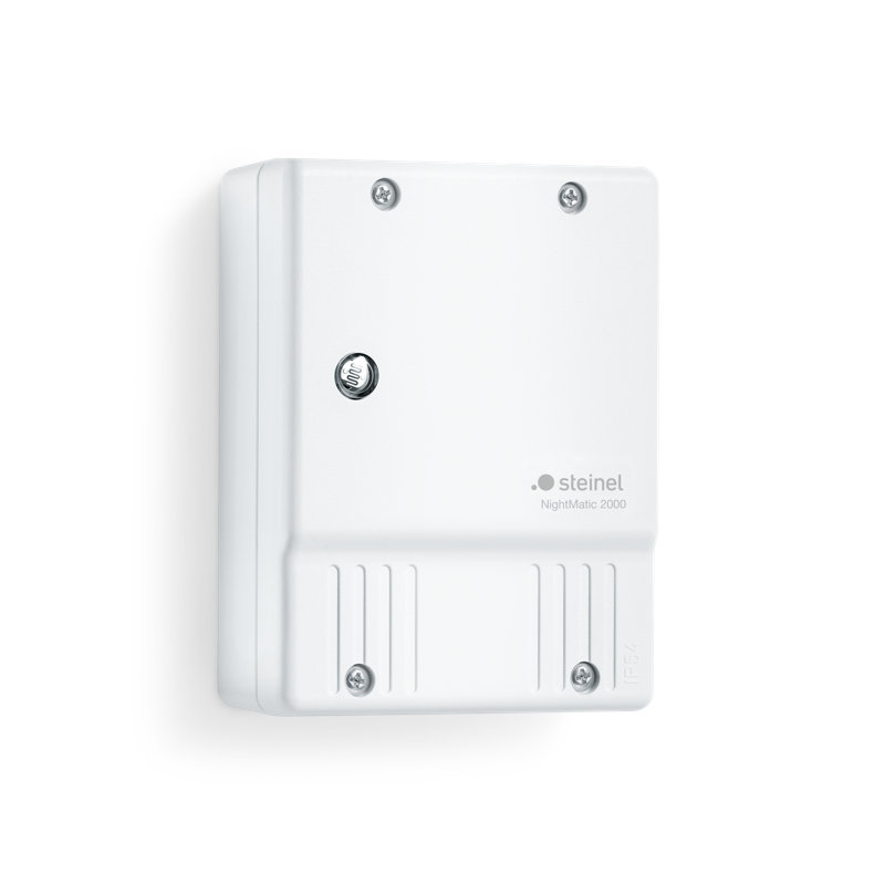 Dusk to Dawn Sensor Nightmatic 2000 Adjustable Twilight Switch, White