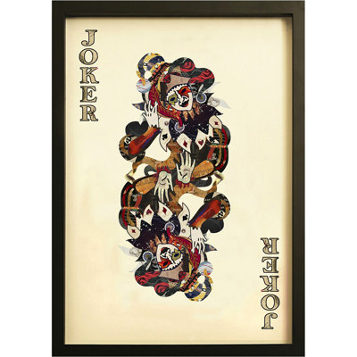 Joker Playing Card Collage Graphic Art