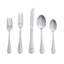 RiverRidge Beaded Flatware 46-Piece Monogrammed Stainless Steel Silverware Set for 8-581270686