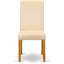 L'ensemble de mobilier de salle à manger 3 pièces comprend une table de salle à manger carrée et 2 chaises Parsons en lin beige clair, chêne-1648444225-1648444224-1743687458