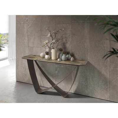 50cm Marble Top Console Table