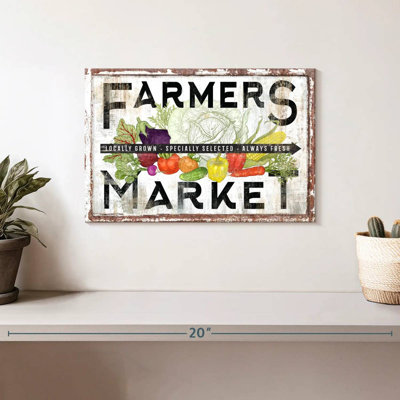 «Farmers Market», impression sur toile