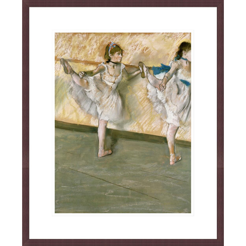 «Dancers at The Bar» par Edgar Degas, impression giclée encadrée, H 21,64 po x l 17,75 po