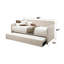 Lit de jour en tissu brouillard avec couchette Jagger (simple)