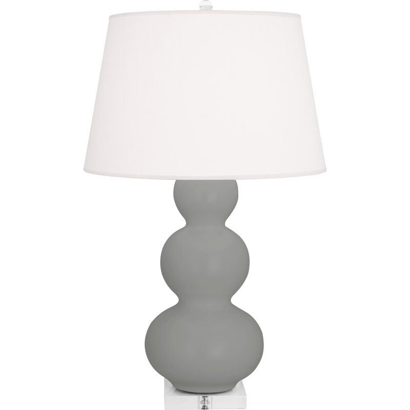 Lampe de table triple gourde, Taupe fumé mat