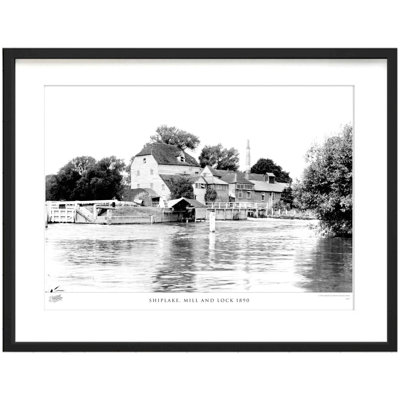 Shiplake, Mill And Lock 1890 by Francis Frith - Single Picture Frame Print