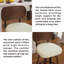 Chaises de bar pivotantes Pu, tabourets de bar rembourrés de style moderne Mid-Century avec pieds en bois-32313477