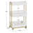 Utility Trolley with Wheels and Drawer, Stylist Rolling Storage Cart-108806122