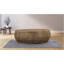 Table basse ovale dorée