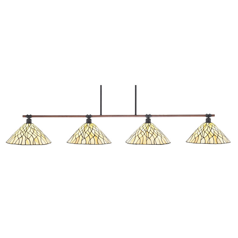 Luminaire suspendu 4 lumières Kaolan
