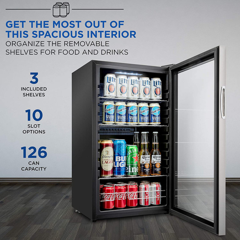 Compact Stainless Steel Smart Beverage Center for RV