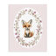 Renard avec toile de cerisier en fleurs, design par Christine Simpson Art