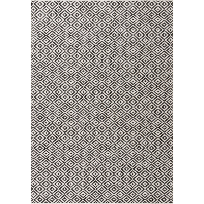 Geometric Indoor / Outdoor Area Rug, Rectangle 213 x 305cm