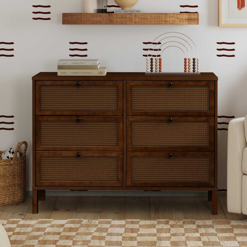 Margot 6-Drawer Dresser, Walnut