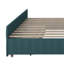 Twin Size Upholstered Daybed With Trundle And Three Storage Drawers, Sofa-Bed & Padded Backrest, Both Side Armrests