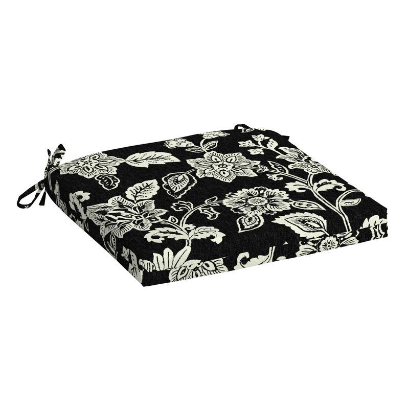 Coussin de siège d'extérieur ARDEN, Noir, H 4 po x l 19 po x P 19 po