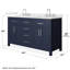 Beckett 60" Freestanding Double Bathroom Vanity with Quartz Top-990040577-990040576-990040578
