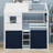Solid Wood Floor Bunk Beds With Ladder,Guardrails,Tent And Window-1125899146-1125899151