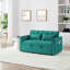 Lit polyvalent de 54,33 pouces, 3 choix de longueur. Lit escamotable moderne en velours avec dossier réglable. Pour une sensation de bien-être. Coutures fines. Options. Tissu doux et pieds en plastique. 2 coussins. Salon