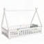 Lit simple en forme de tente, lit tipi avec garde-corps, lattes et porte-322736586-322685974