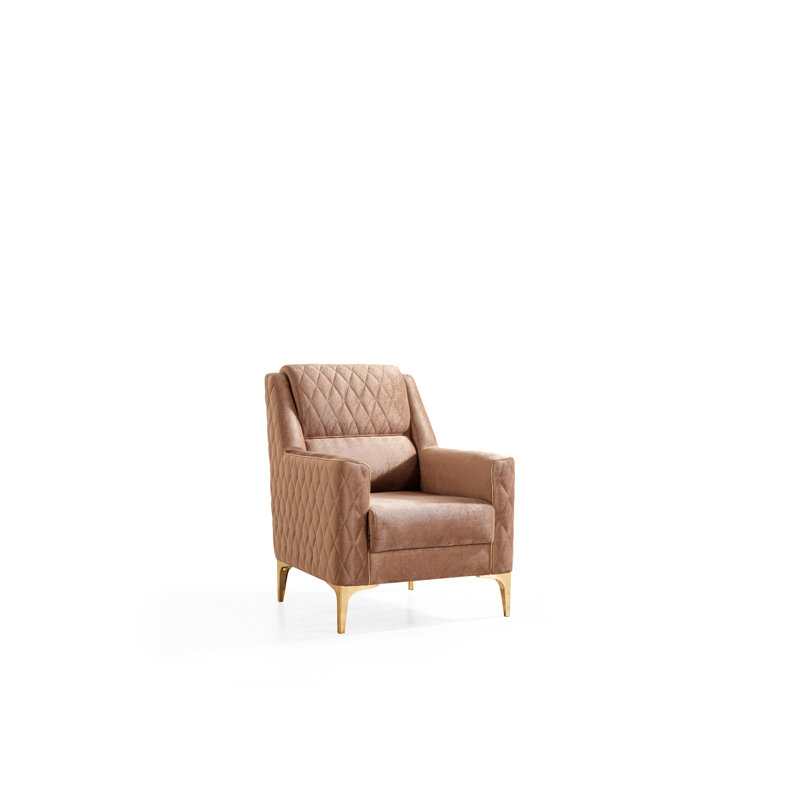 Chaise de style moderne Luna, Cuivre