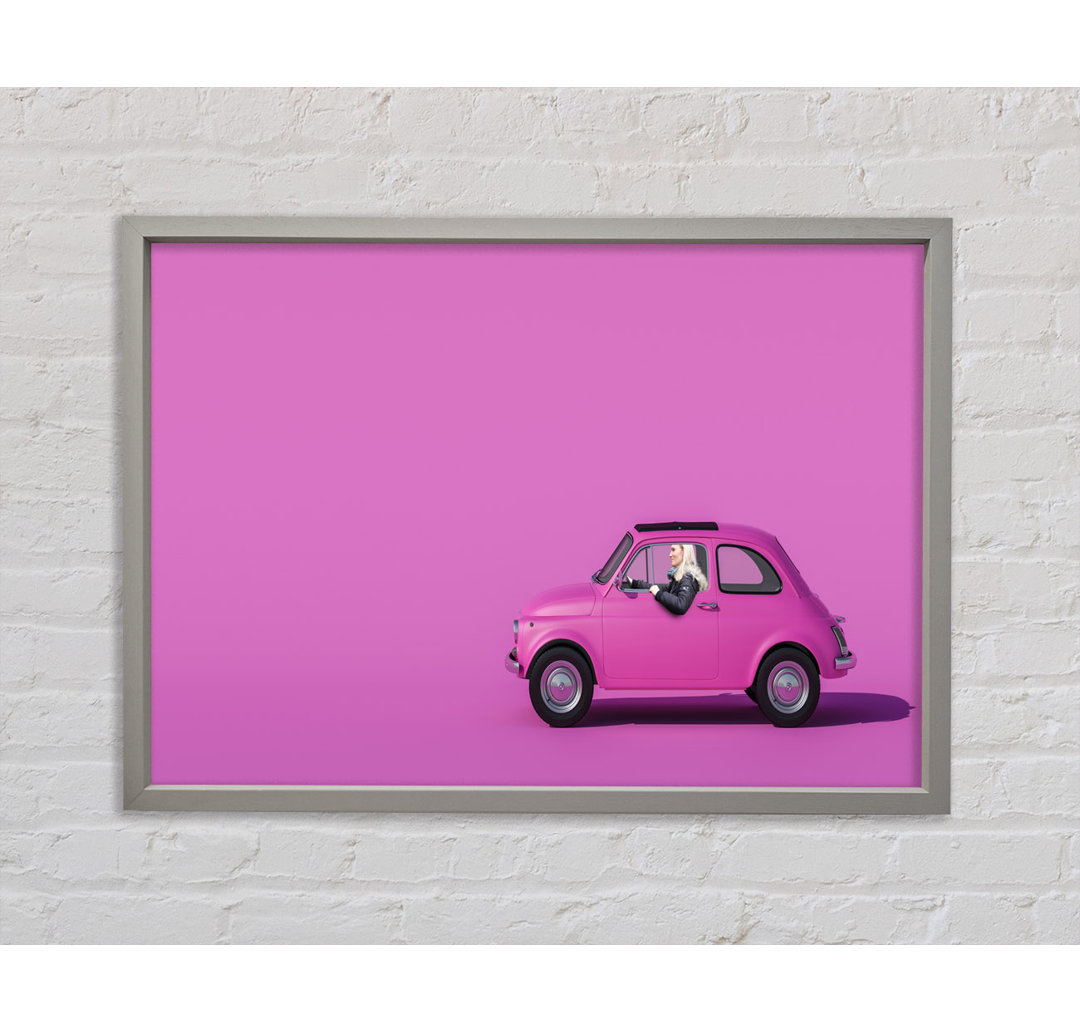 Rosa Fiat 500 Classic - Druck