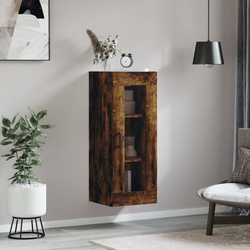 Meria Bathroom Storage, Smoked Oak